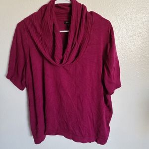 Apt. 9 burgundy plus size tunic top